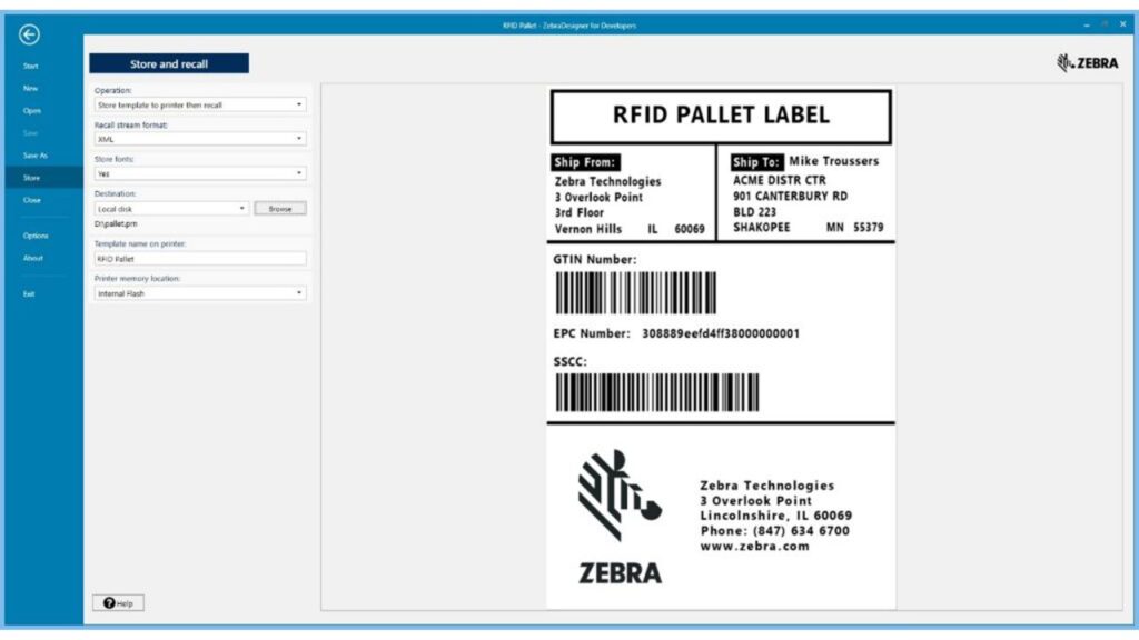 Zebra Designer