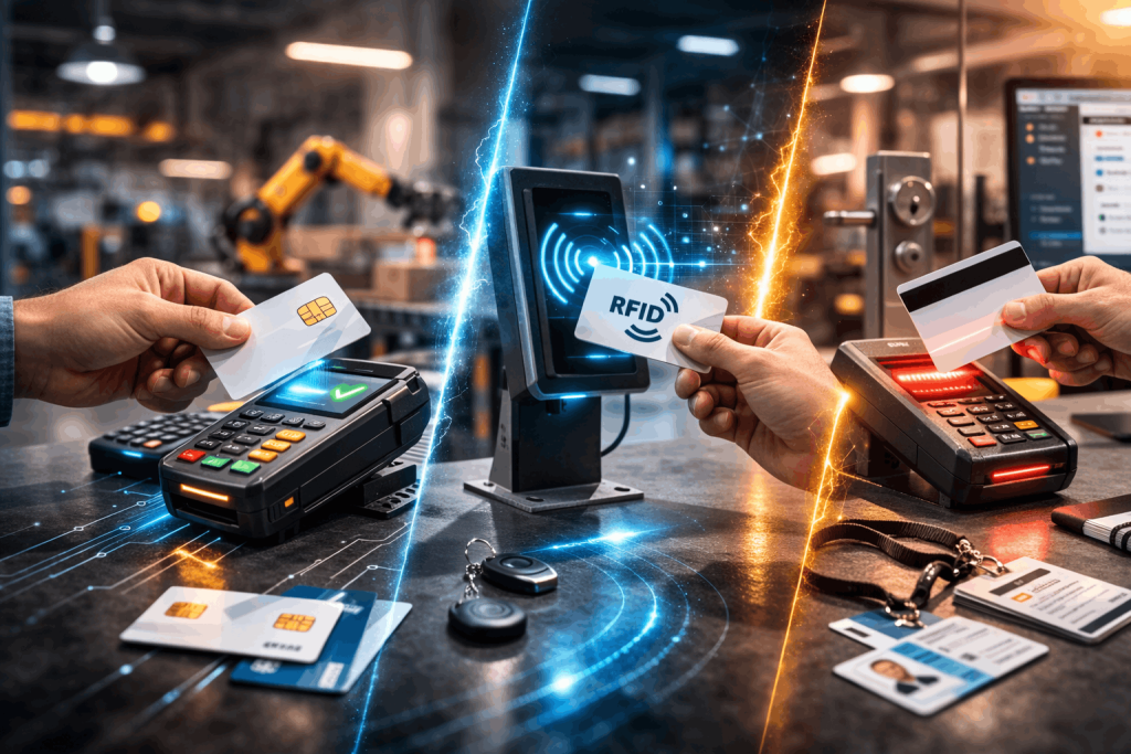 Tarjetas con chip vs RFID vs banda magnética