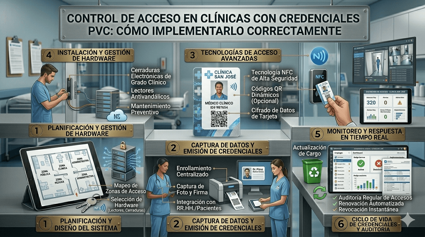 Control de acceso en clínicas con credenciales PVC (1)