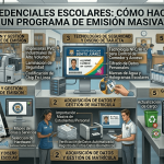 Credenciales escolares: cómo hacer un programa de emisión masiva